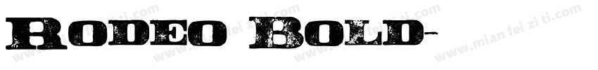 Rodeo Bold字体转换